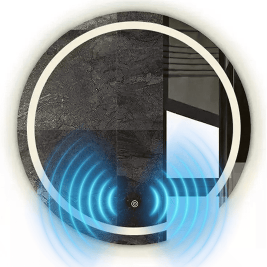 Espejo Redondo Luz Led 60cm Sensor Presencia Inteligente Decorativo