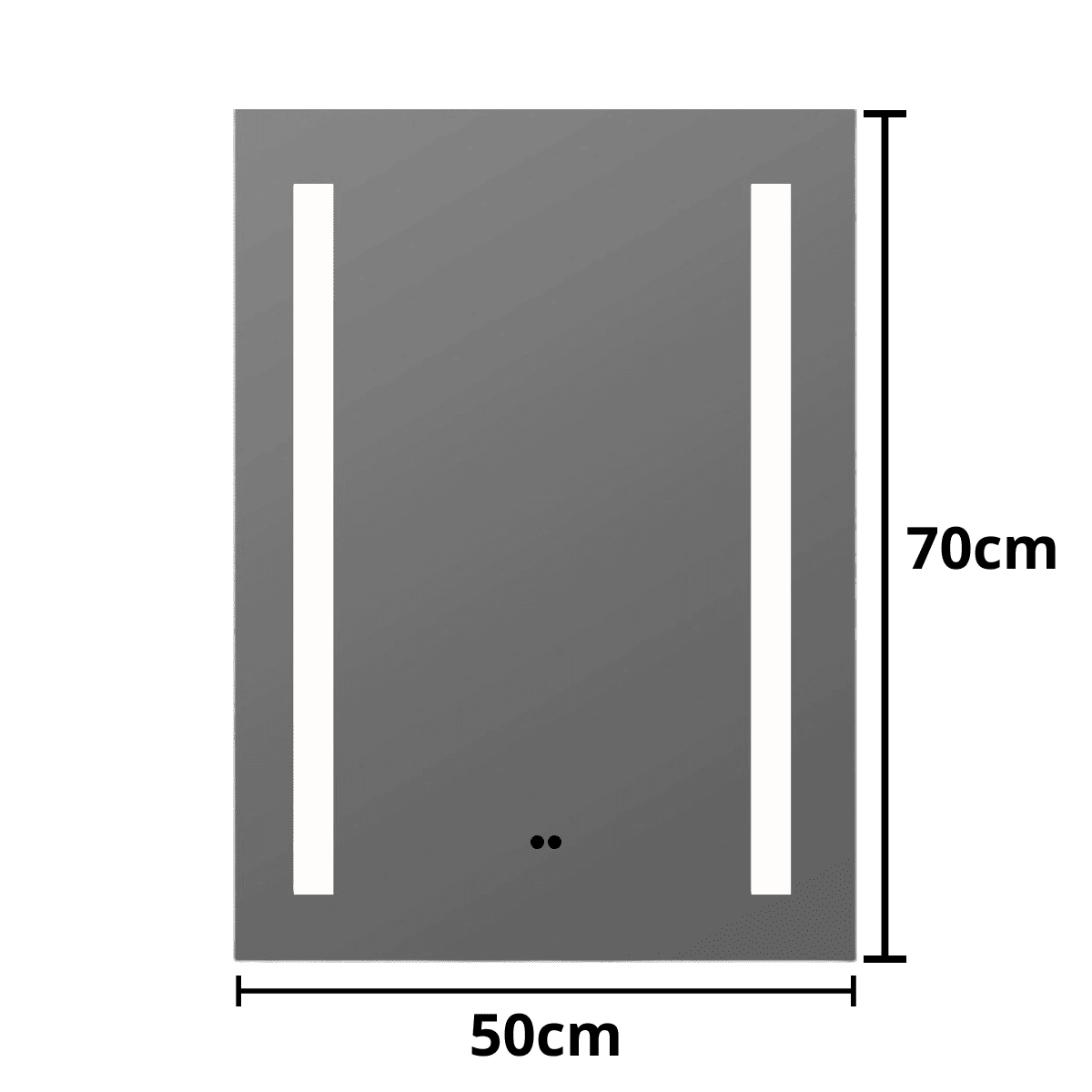 Espejo Rectangular Led Sensor de Movimiento 70x50cm