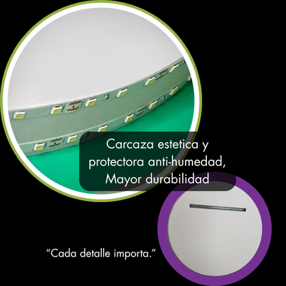 D-Halo Trilight Sense 60: (Espejo redondo 60 cm, sensor de movimiento, 3 luces).