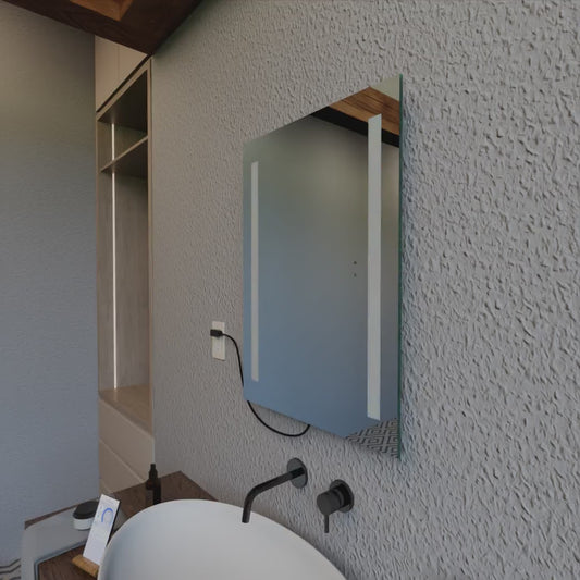 D-Arkos Trilight Sense ( Espejo rectangular 70x50 cm, sensor de movimiento, 3 tipos de luces).