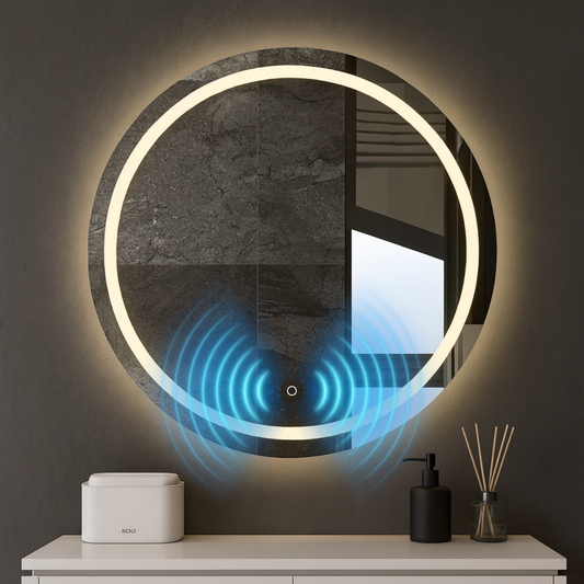 Espejo Inteligente Redondo LED 60cm con Sensor de Presencia